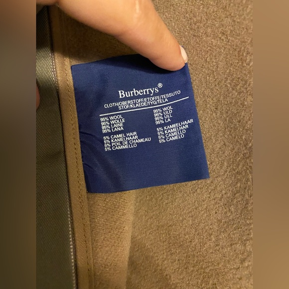 Vintage Burberry London Utility Jacket Full Zip Olive Green Linen Womens… - Picture 14 of 15